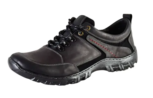 Buty męskie trekkingowe czarne 0241