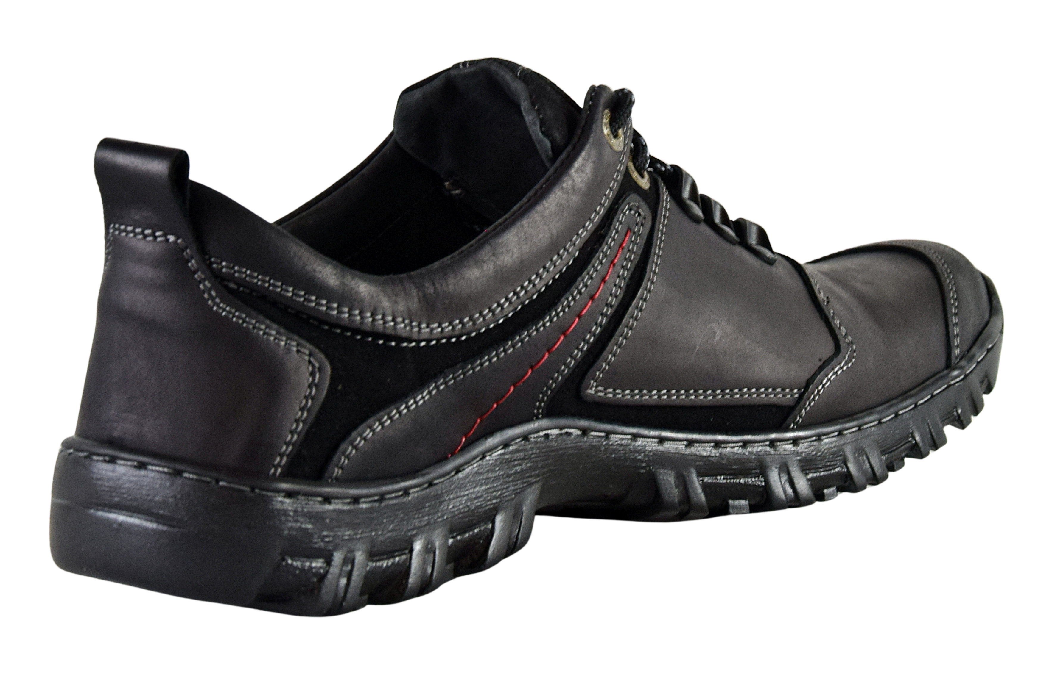 Buty męskie trekkingowe czarne 0241