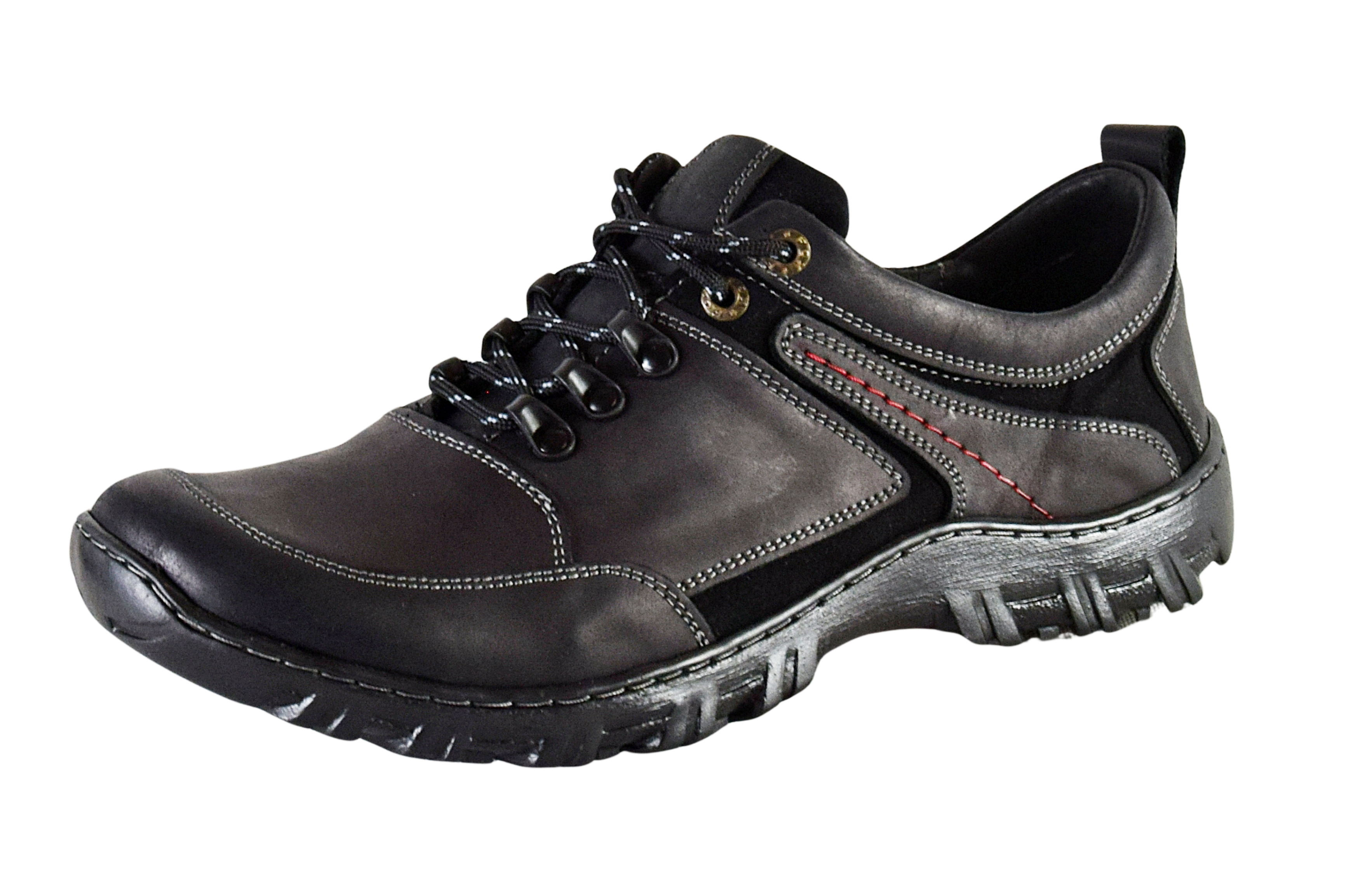 Buty męskie trekkingowe czarne 0241